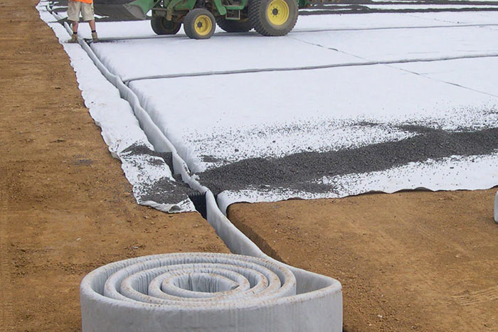 Geosynthetics used in subsoil drainage
