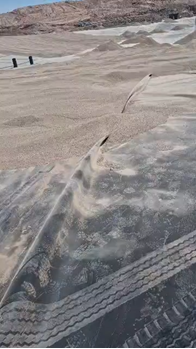 تحلیه مستقیم مصالح بر روی ژئوممبران