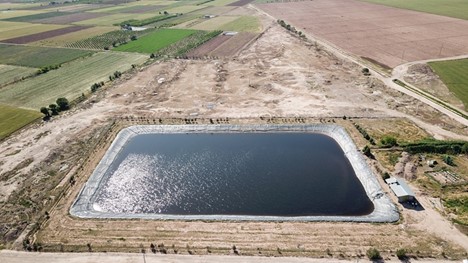 مخزن آب بند شه با ژئوممبران
